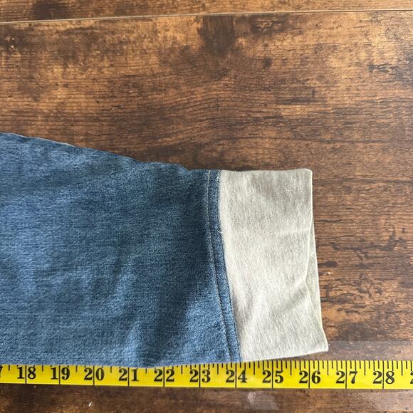 J Jill Hoodie Medium Petite Soft Cotton Lined Cropped Loungewear Outdoors Cozy - Picture 5 of 9